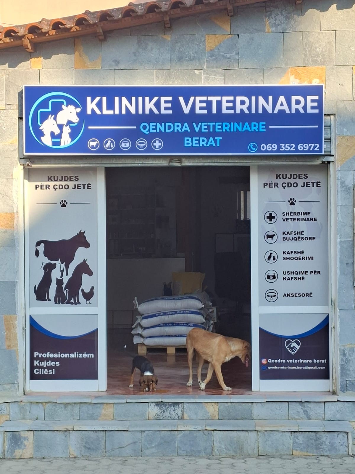 Pamja e jashtme e Qendra Veterinare Berat